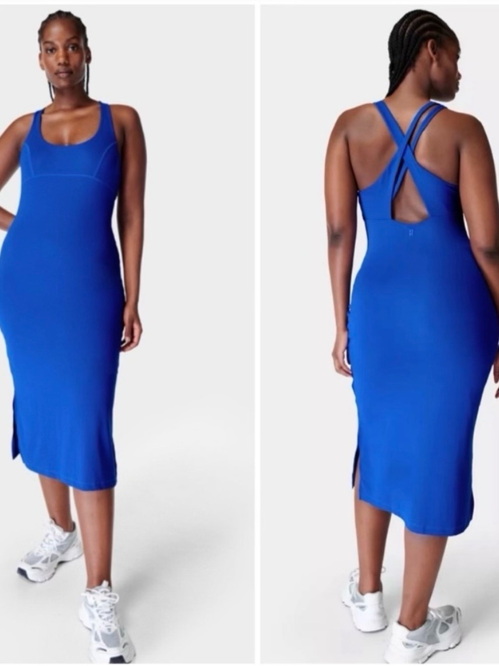 Sweaty Betty ribbed midi dress